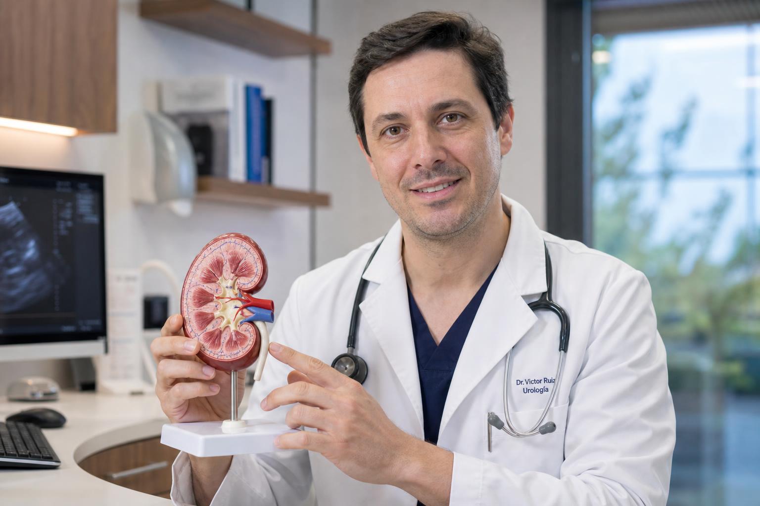 Médicos Uromed atendiendo paciente